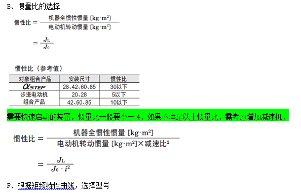 步進(jìn)電機(jī)選型具體參數(shù)的選型計(jì)算
